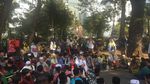 Potret Massa Aksi Kawal MK Mulai Kumpul di Patung Kuda