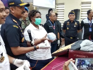 Tiba di Bandara Husein, WN Afrika Selundupkan Sabu 1,5 Kg di Balik Bra