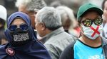 Begini Suasana Aksi Massa Kawal MK di Patung Kuda