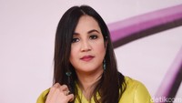 Andi Soraya saat ditemui di lokasi syuting di kawasan Ceger, Jakarta Timur pada Selasa (25/6). Pool/Noel/detikFoto.