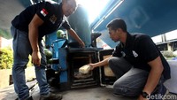 Polres Metro Jakarta Barat melakukan giat pemusnahan barang bukti narkoba di Kantor Polres Jakbar, Rabu (26/6/2019).