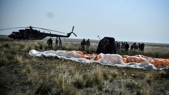 Para astronot tersebut terbang ke antariksa pada 3 Desember 2018 silam. Foto: Reuters