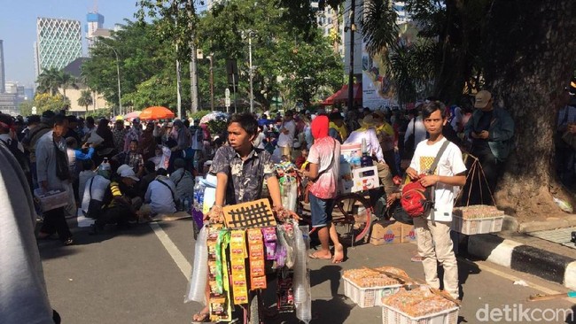 Cerita Para Pencari Rezeki di Aksi Kawal Sidang MK Kemarin