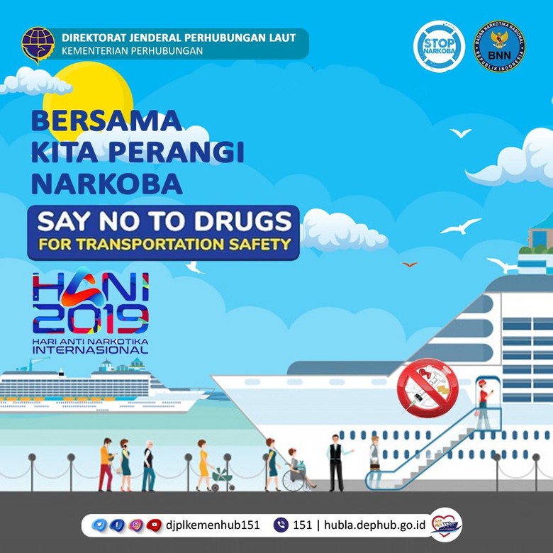 Kemenhub Kampanye Jauhi Narkoba Demi Keselamatan Transportasi Kemenhub Kampanye Jauhi Narkoba Demi Keselamatan Transportasi