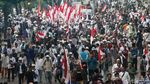 Massa Aksi Kawal MK Mulai Tinggalkan Patung Kuda