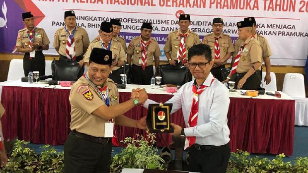 Bareng Buwas, KPK-Pramuka Sepakat Terapkan Pendidikan Antikorupsi
