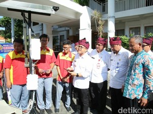 Banyuwangi Uji Coba Penyiram Lahan Pertanian Otomatis Karya Siswa SMK