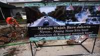  Begini wajah baru trotoar Kemang yang direncanakan.
