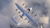 Untuk terbang, Zuri menggunakan teknologi VTOL alias Vertical Take Off and Landing. Persis seperti drone, bedanya Zuri bisa mengangkut penumpang. (dok. Zuri)