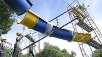 Lokasi pembangunannya ada di taman hiburan ESCAPE Penang dan tampaknya akan memecahkan rekor untuk seluncuran air terpanjang di dunia (ESCAPE)