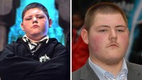 Jamie Waylett si pemeran Vincent Crabbe tetap imut ya meski dengan kumis. Dok. BoredPanda