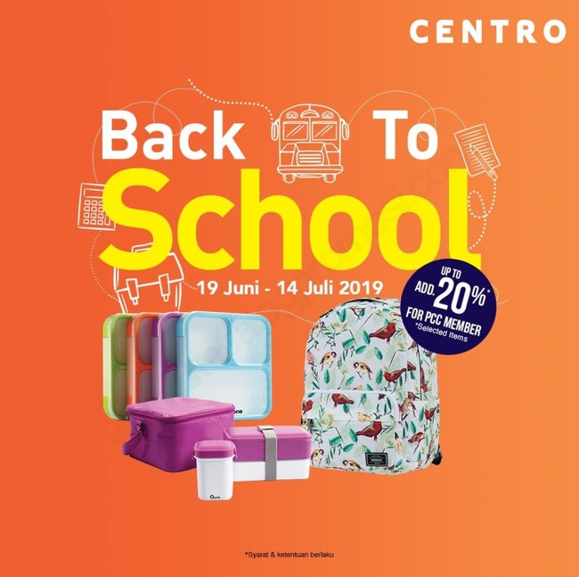 Selain brand dan gerai sepatu, beberapa department store juga menawarkan promo back to school. Centro dan Parkson pun menggelar diskon hingga setengah harga dan penawaran Buy 1 Get 1 untuk brand-brand kenamaan yang menyediakan tas, alat tulis, tempat makan, dan sepatu. Foto: Instagram