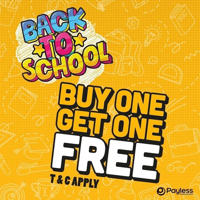 Payless kembali menawarkan promo menarik kali ini terkait tahun ajaran baru sekolah. Sejumlah pilihan sepatu dan backpack yang cocok untuk dipakai anak hadir dengan promo Buy 1 Get 1. Penawaran ini berlaku di seluruh gerai Payless hingga 14 Juli mendatang. Foto: Instagram