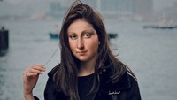 Ia membuat Mona Lisa berpose seperti remaja sekarang. Dok. Instagram/untitled.save