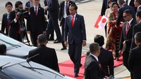 Kedatangan Presiden Joko Widodo ke Jepang ini untuk menghadiri pembukaan KTT G20 dan sejumlah pertemuan bilateral lainnya. Osaka Summit Photo/Handout via Reuters.