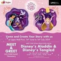Meet & Greet Disney Princess digelar Lippo Mall Puri hingga 14 Juli 2019. Di sana, anak-anak bisa bertemu dengan para putri dari film Alladdin hingga Tangled. Foto: Dok. Instagram