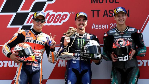 Yamaha mengakhiri paceklik kemenangan di MotoGP Belanda 2019.