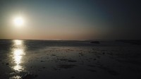 Seperti inilah saat mentari tenggelam di Pantai Ujunggenteng, Sukabumi. (Syahdan Alamsyah/detikcom)