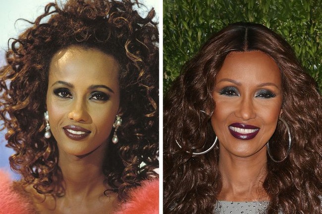 Pada era 70-an, Iman menjadi salah satu model paling diminati. Wanita asal Somalia yang juga mantan istri mendiang David Bowie ini masih aktif sebagai model hingga sekarang dan tergabung di agensi model Tess Management. Foto: Dok. Brightside