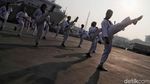 Defile Pasukan dan Aksi Taekwondo Meriahkan HUT Kolinlamil