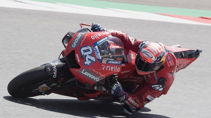 Andrea Dovizioso finis keempat di MotoGP Belanda. (Foto: Mirco Lazzari gp/Getty Images)