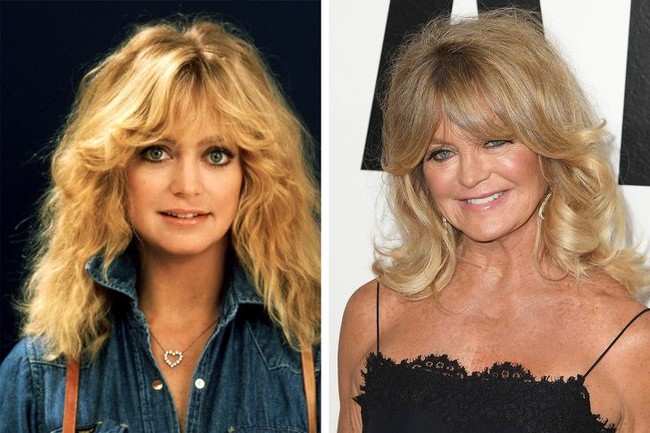 Rambut pirang keemasan dan mata bulat besar, dua hal yang menjadikan Goldie Hawn sebagai ikon kecantikan pada masanya. Kini ia tetap cantik meskipun usianya tak lagi muda. Ia pun melahirkan seorang putri yang tak kalah cantik dan juga populer sebagai aktris, Kate Hudson. Foto: Dok. Brightside