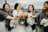 Keren! Penggila Boba Tea Ini Boyong Gerai Boba Populer di Hari Pernikahannya