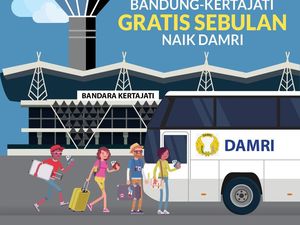 Sebulan Gratis Bandung-Kertajati Naik Damri