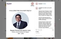 Bos BUMN 'Si Unyil' Mohamad Abduh Aziz Meninggal Dunia