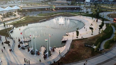 Keindahan Taman Asia Afrika Bandung