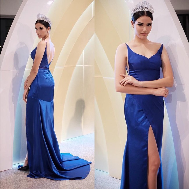 Sebelum menjadi juara Miss Universe Thailand 2019, Paweensuda Saetan-Drouin pernah menjadi peserta dan juara sejumlah kontes kecantikan. Keikutsertaannya pada kontes kecantikan dimulai melalui Miss Thailand Chinese Cosmos 2013 di mana diirnya keluar sebagai juara ketiga. Masih di tahun 2013, Fahsai mengikuti Miss Thailand 2013 dan keluar sebagai juara kedua. Foto: Instagram @paweensuda