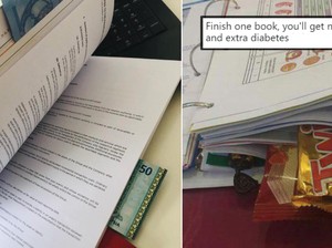 Agar Semangat Belajar, Siswa Ini Selipkan Cokelat di Buku Pelajarannya
