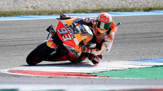 Marc Marquez berada di puncak klasemen MotoGP 2019.