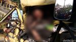 Begini Kondisi Truk dan Bus yang Adu Banteng di Ciamis