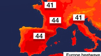 Suhu di seluruh Eropa sungguh tidak ramah sekarang ini. Foto: istimewa
