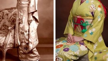 “Kimono yang sama, umur yang sama, dan DNA yang sama - ibuku pada tahun 1976 dan aku pada tahun 2011” (Foto: Brightside)