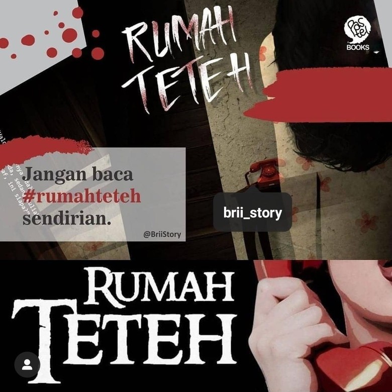 Cerita Mistis Rumah Teteh yang Ditulis Brii Diadaptasi Jadi Buku Cerita Mistis Rumah Teteh yang Ditulis Brii Diadaptasi Jadi Buku