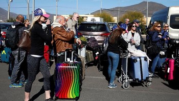 Ribuan turis dari seluruh dunia berbondong-bondong datang ke Chile dan Argentina, yang akan menjadi lokasi terbaik untuk menyaksikan langsung gerhana Matahari total. Foto: Reuters