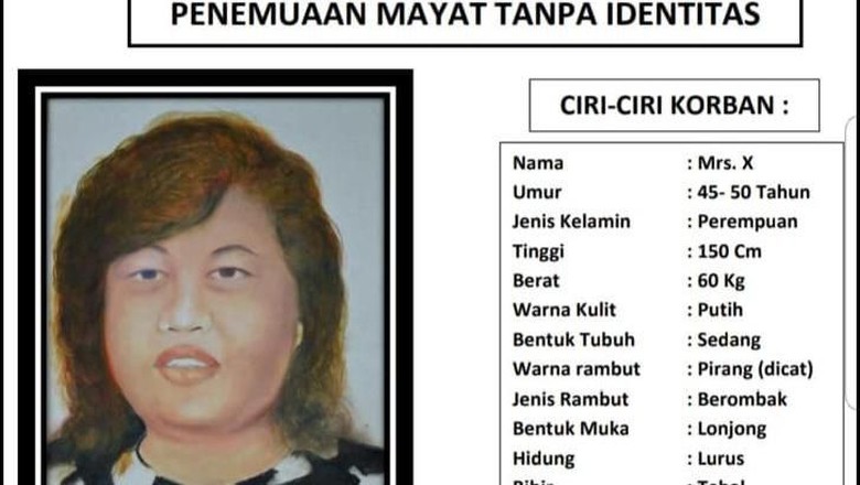 Sketsa Wajah Mayat Wanita Terikat di Bekasi Disebar ke Pangkalan Ojek-Pasar Sketsa Wajah Mayat Wanita Terikat di Bekasi Disebar ke Pangkalan Ojek-Pasar