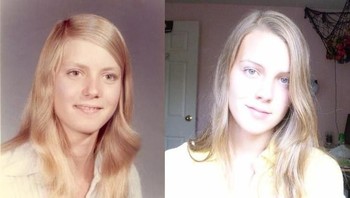 Potongan rambut, wajah hingga senyumnya mirip dengan ibunya kala masih muda. (Foto: Brightside)