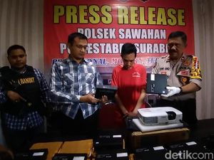 Bobol 2 Sekolah, Mantan Guru Honorer di Surabaya Ditembak Kakinya