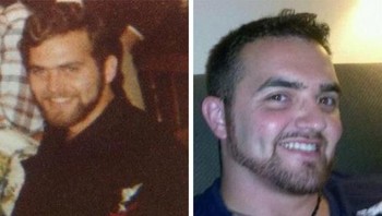 Senyuman yang mirip antara bapak dan anak. (Foto: Brightside)