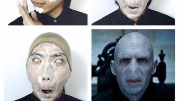 Trik penampilan Voldemort. Foto: mdig.com.br