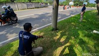 Lokasi penemuan anjing ini ada di Jalan Bali Raya, Sentul City. Lokasinya sekitar 100 meter dari Masjid Jami Al Munawaroh, Sentul City (Jefrie/detikcom)