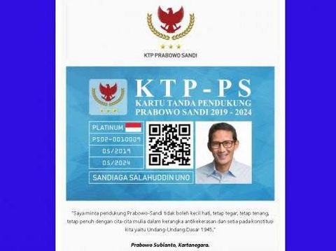Beredar Ajakan Bikin 'KTP Prabowo-Sandi', Gerindra Siap Ambil Langkah Hukum