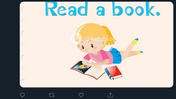 Satu opsi lagi nih: yuk baca buku saja. (Foto: Internet/Twitter)