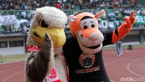 Macan dan Elang di Laga Persija Vs PSS Sleman