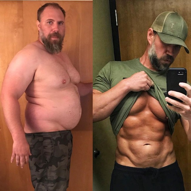 Perjalanan Jeremiah Peterson menuju tubuh ideal dan berotot dimulai pada 2017 silam. Ia memutuskan diet ketogenic dan olahraga intens demi bisa menemani anak-anaknya beraktivitas dengan maksimal. Foto: Instagram/@jeremiahpetersonmontana