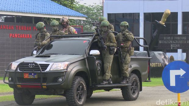 TNI AU dan Militer AS Latihan Bareng Perang Hutan dan Kota di Medan