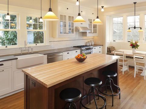Beautiful kitchen in luxury home.